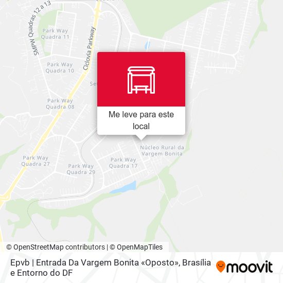 Epvb | Entrada Da Vargem Bonita «Oposto» mapa