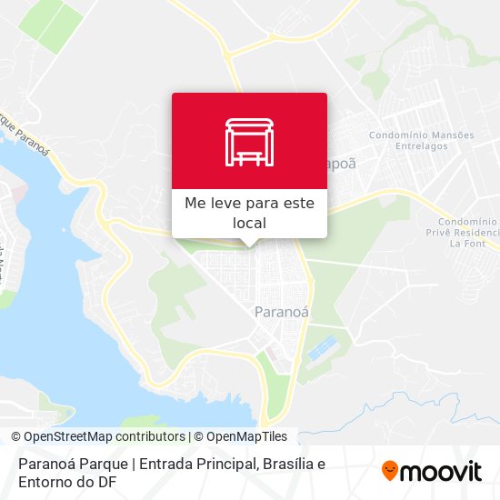 Paranoá Parque | Entrada Principal mapa