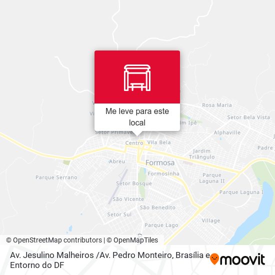 Av. Jesulino Malheiros /Av. Pedro Monteiro mapa