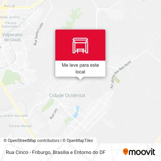 Rua Cinco - Friburgo mapa