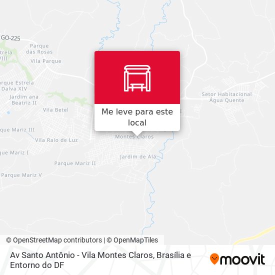 Av Santo Antônio - Vila Montes Claros mapa