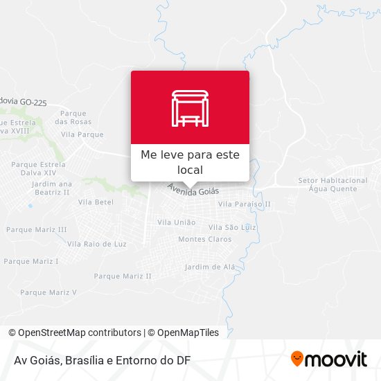 Av Goiás mapa
