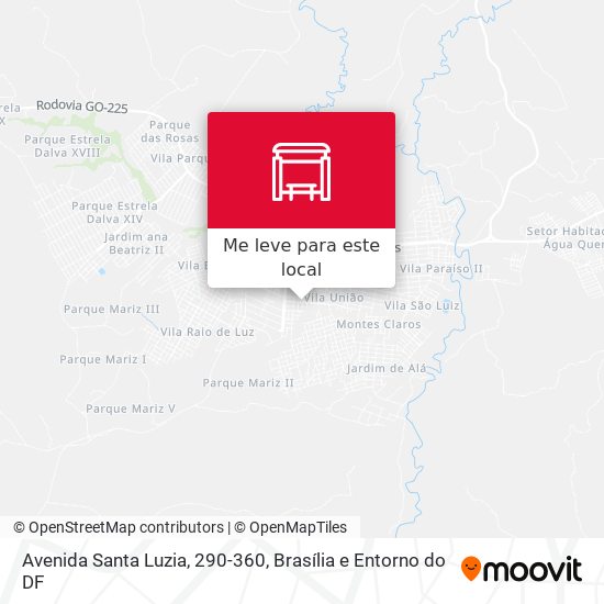 Avenida Santa Luzia, 290-360 mapa