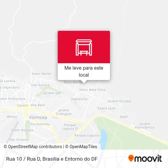 Rua 10 / Rua D mapa