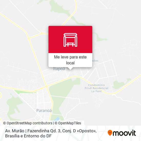 Av. Murão | Fazendinha Qd. 3, Conj. D «Oposto» mapa