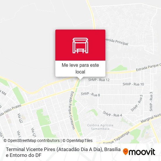 Terminal Vicente Pires (Atacadão Dia A Dia) mapa
