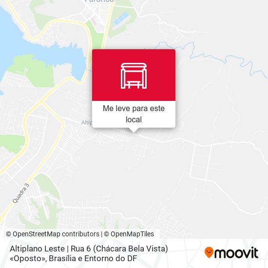Altiplano Leste | Rua 6 (Chácara Bela Vista) «Oposto» mapa
