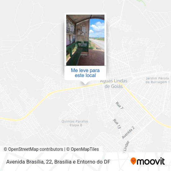 Avenida Brasília, 22 mapa