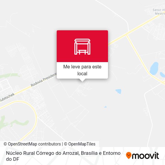 Núcleo Rural Córrego do Arrozal mapa