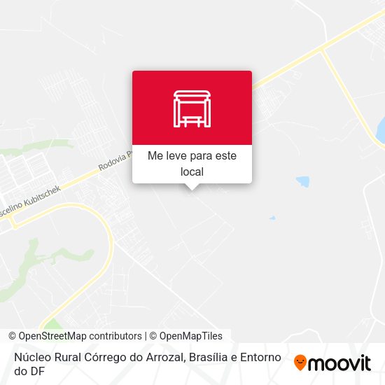 Núcleo Rural Córrego do Arrozal mapa