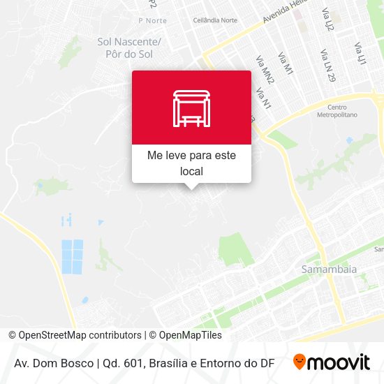 Av. Dom Bosco | Qd. 601 mapa