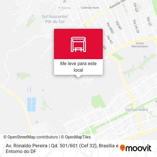 Av. Ronaldo Pereira | Qd. 501 / 601 (Cef 32) mapa