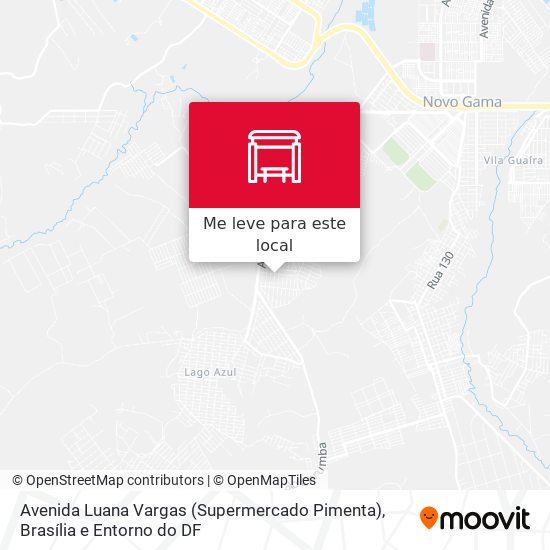 Avenida Luana Vargas (Supermercado Pimenta) mapa