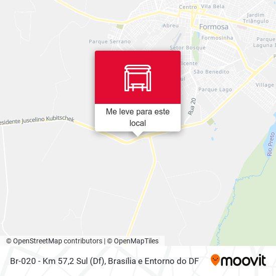 Br-020 - Km 57,2 Sul (Df) mapa