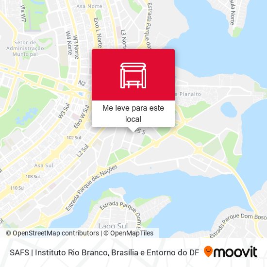 SAFS | Instituto Rio Branco mapa