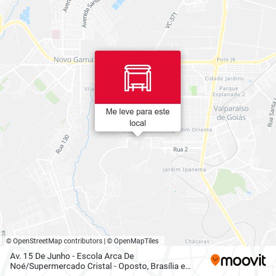 Av. 15 De Junho - Escola Arca De Noé / Supermercado Cristal - Oposto mapa