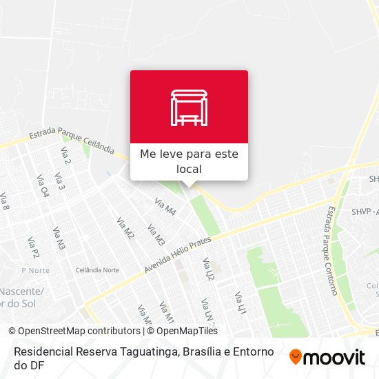 Residencial Reserva Taguatinga mapa