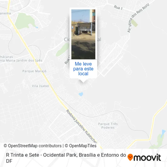 R Trinta e Sete - Ocidental Park mapa