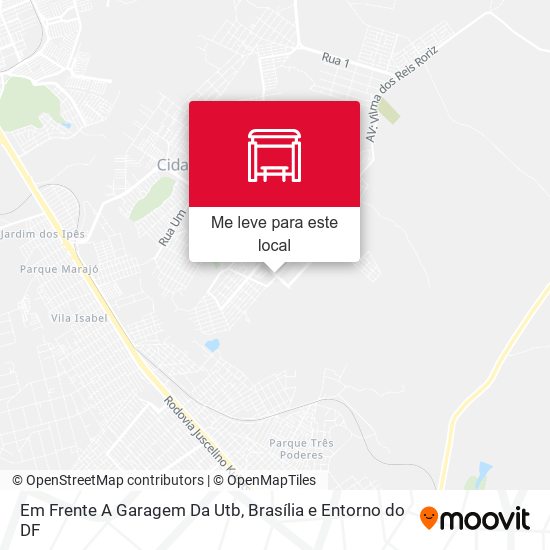 Em Frente A Garagem Da Utb mapa