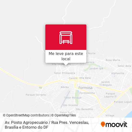 Av. Posto Agropecuário / Rua Pres. Venceslau mapa