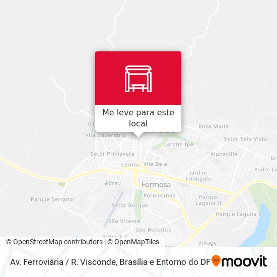 Av. Ferroviária / R. Visconde mapa