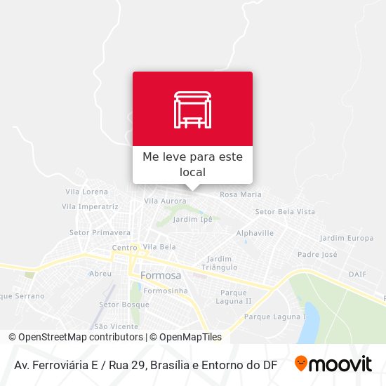 Av. Ferroviária E / Rua 29 mapa