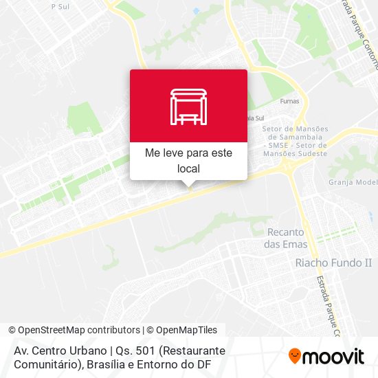Av. Centro Urbano | Qs. 501 (Restaurante Comunitário) mapa