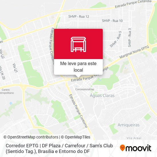 Corredor Eptg | Df Plaza / Carrefour / Sam's Club (Sentido Tag.) mapa