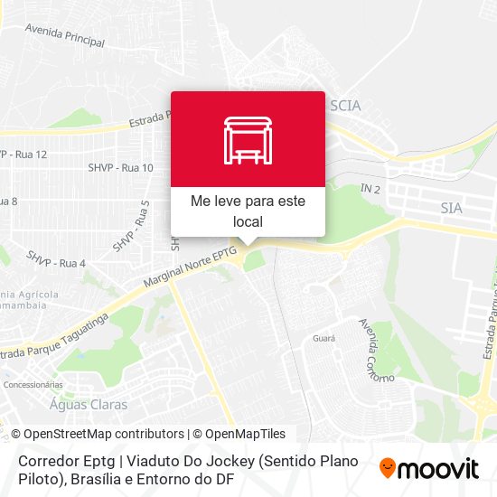 Corredor Eptg | Viaduto Do Jockey (Sentido Plano Piloto) mapa