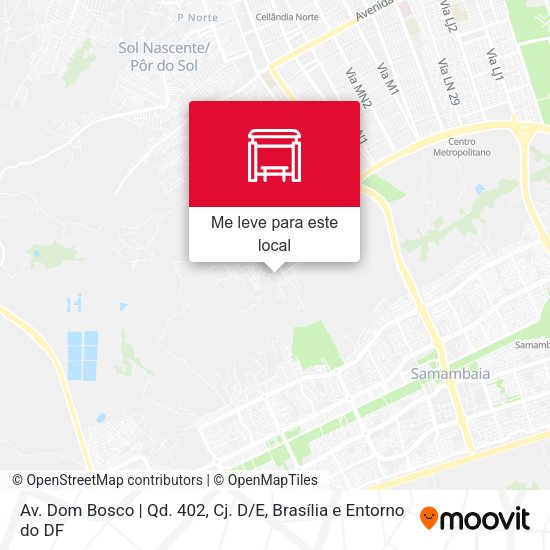 Av. Dom Bosco | Qd. 402, Cj. D / E mapa
