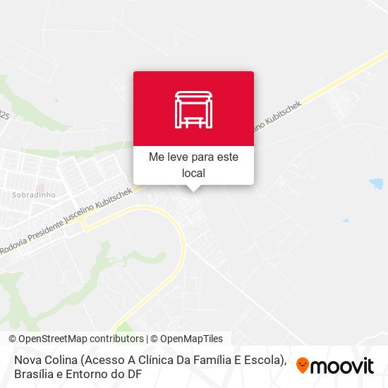 Nova Colina (Acesso A Clínica Da Família E Escola) mapa