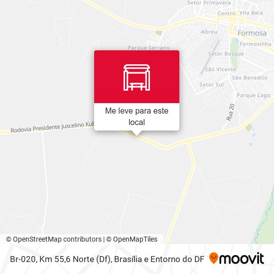 Br-020, Km 55,6 Norte (Df) mapa