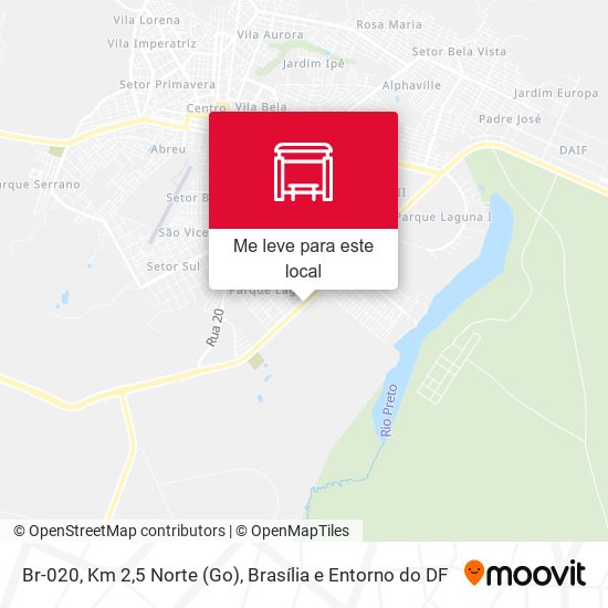 Br-020, Km 2,5 Norte (Go) mapa