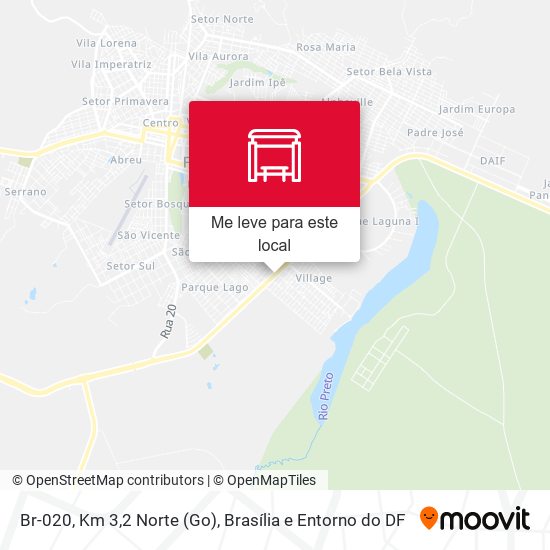 Br-020, Km 3,2 Norte (Go) mapa