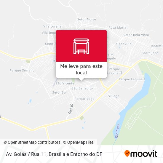 Av. Goiás / Rua 11 mapa