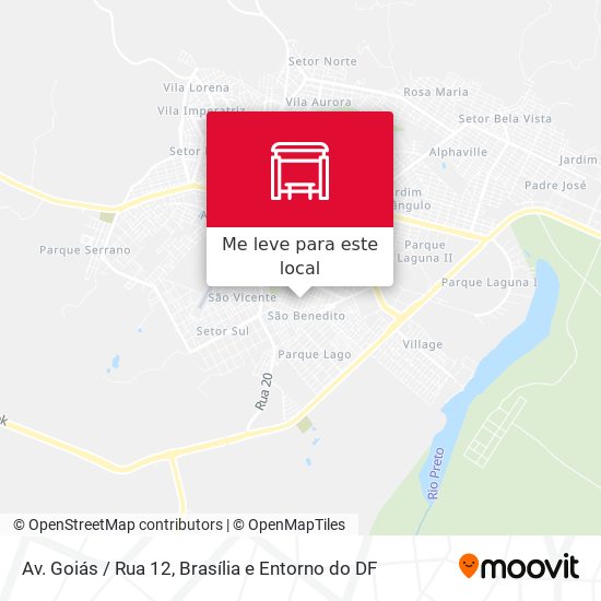 Av. Goiás / Rua 12 mapa