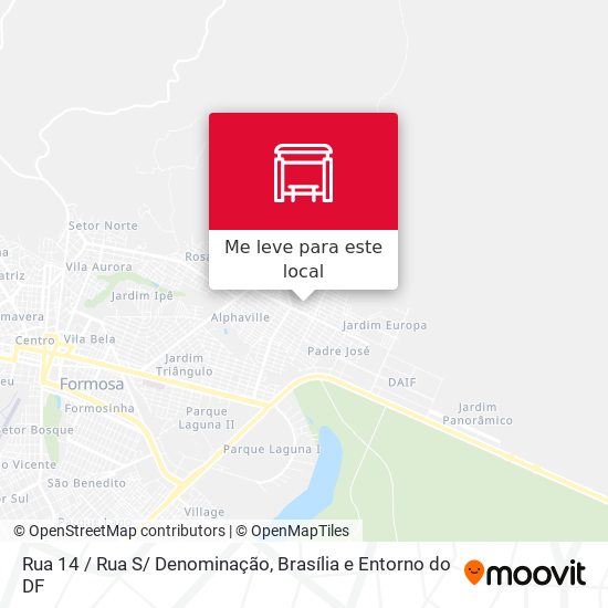 Rua 14  / Rua S/ Denominação mapa
