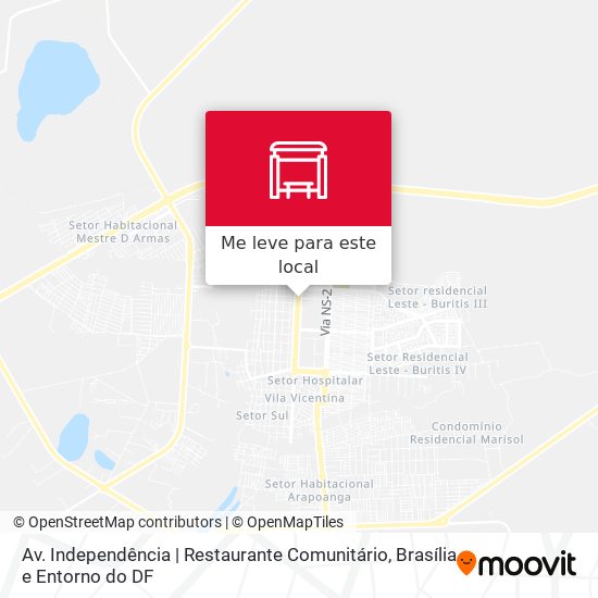 Av. Independência | Restaurante Comunitário mapa