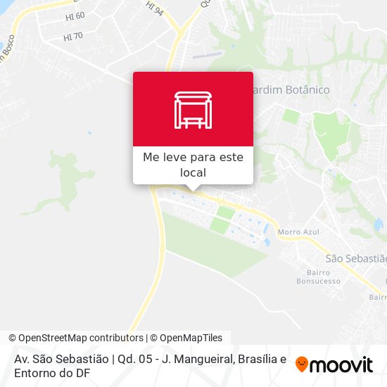 Av. São Sebastião | Qd. 05 - J. Mangueiral mapa