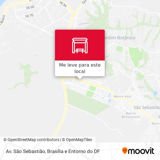 Av. São Sebastião mapa