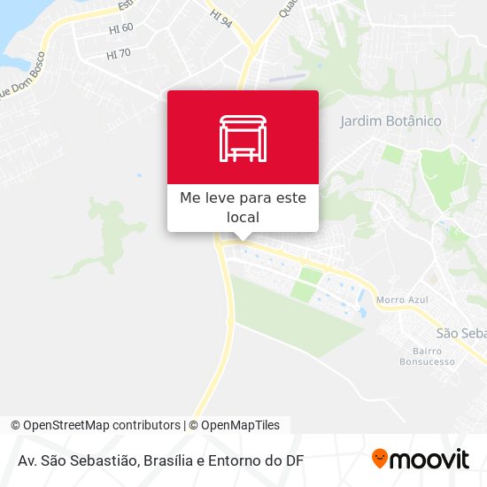 Av. São Sebastião mapa