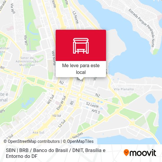 SBN | BRB / Banco do Brasil / DNIT mapa