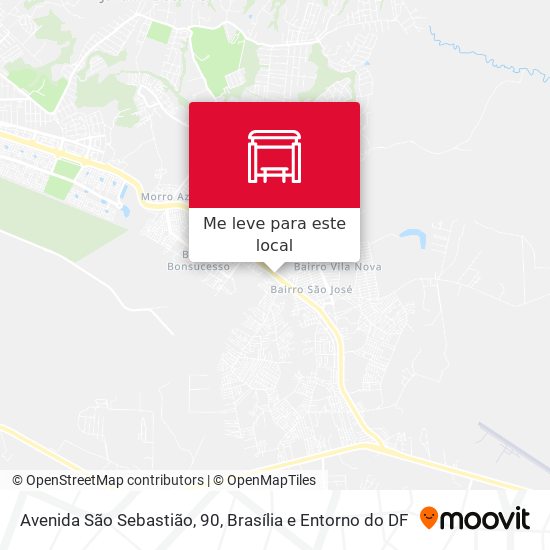 Avenida São Sebastião, 90 mapa