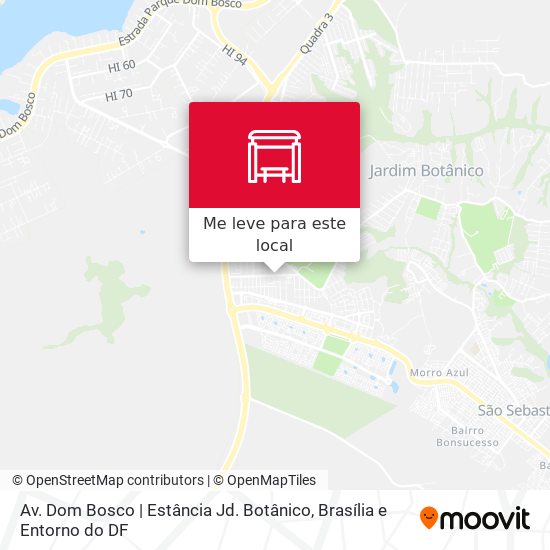 Av. Dom Bosco | Estância Jd. Botânico mapa