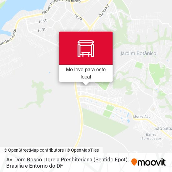 Av. Dom Bosco | Igreja Presbiteriana (Sentido Epct) mapa