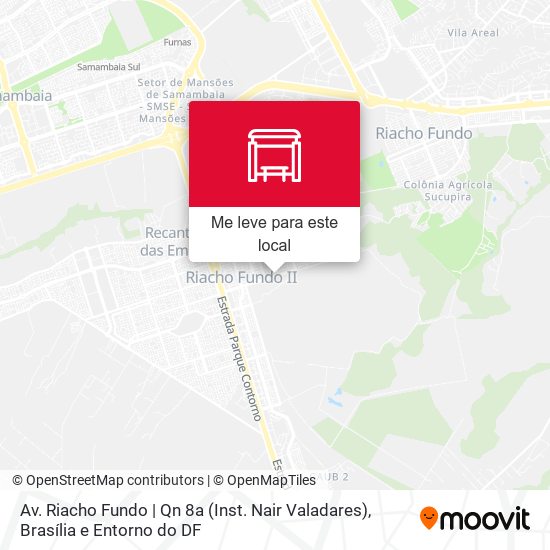 Av. Riacho Fundo | Qn 8a (Inst. Nair Valadares) mapa