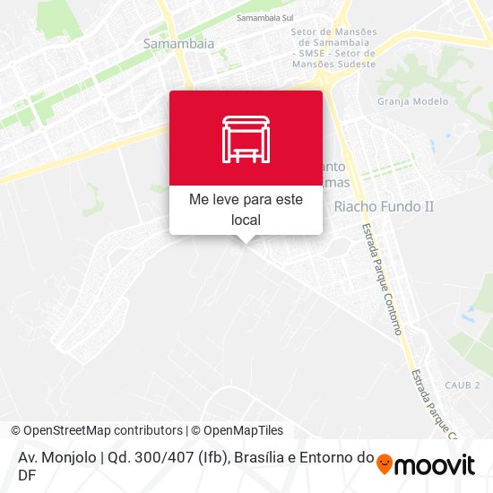 Av. Monjolo | Qd. 300 / 407 (Ifb) mapa