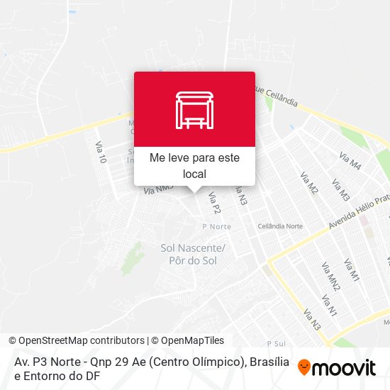 Av. P3 Norte - Qnp 29 Ae (Centro Olímpico) mapa