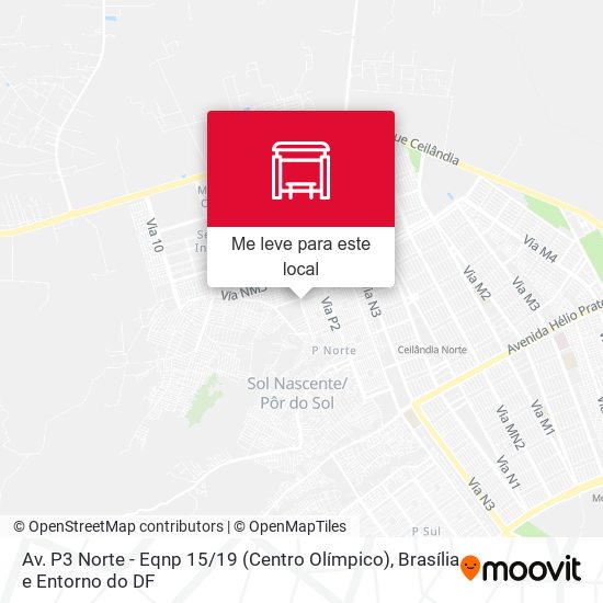 Av. P3 Norte - Eqnp 15 / 19 (Centro Olímpico) mapa