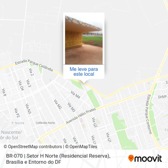 BR-070 |  Setor H Norte (Residencial Reserva) mapa